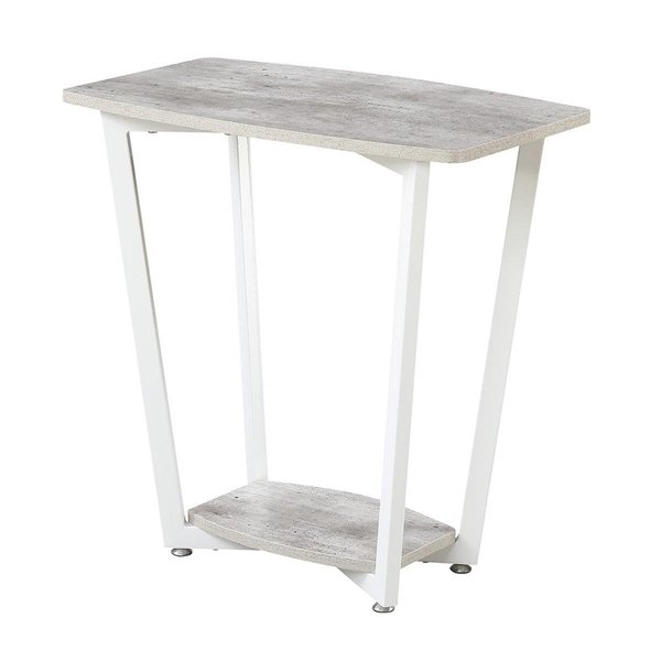 Convenience Concepts Graystone End Table, Gray and White - 23.75 x 14 x 23.75 in. 111245GYWF